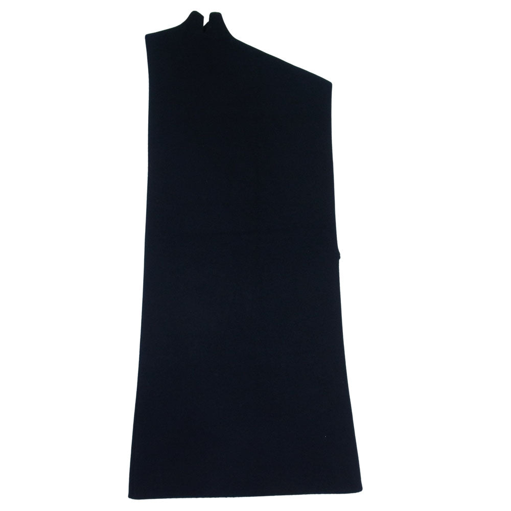 JIL SANDER ジルサンダー JSWP754351 WPY2002892 国内正規品 イタリア製 右開き ノースリーブ アシンメトリー ウール ワンピース ブラック系 XS【中古】