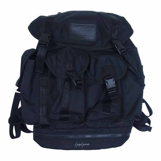 Yohji Yamamoto ヨウジヤマモト POUR HOMME NEW ERA 20AW UTILITY 4P PACK YY LPATCH Dog & Chain HR-I49-974 プールオム ニューエラ 裏地ブルドッグチェーン バックパック ブラック系【中古】