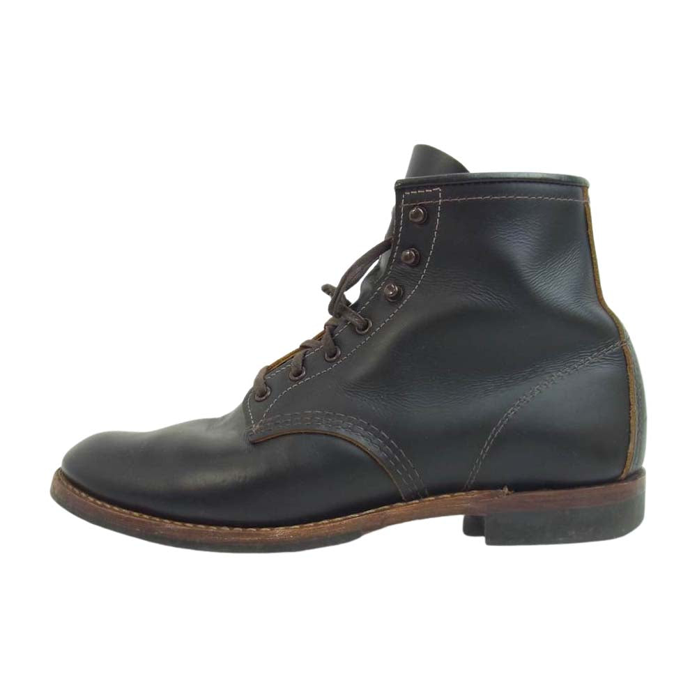 RED WING レッドウィング 9060 BECKMAN FLATBOX 茶芯 ベックマン フラットボックス ブーツ ブラック系 US9【中古】