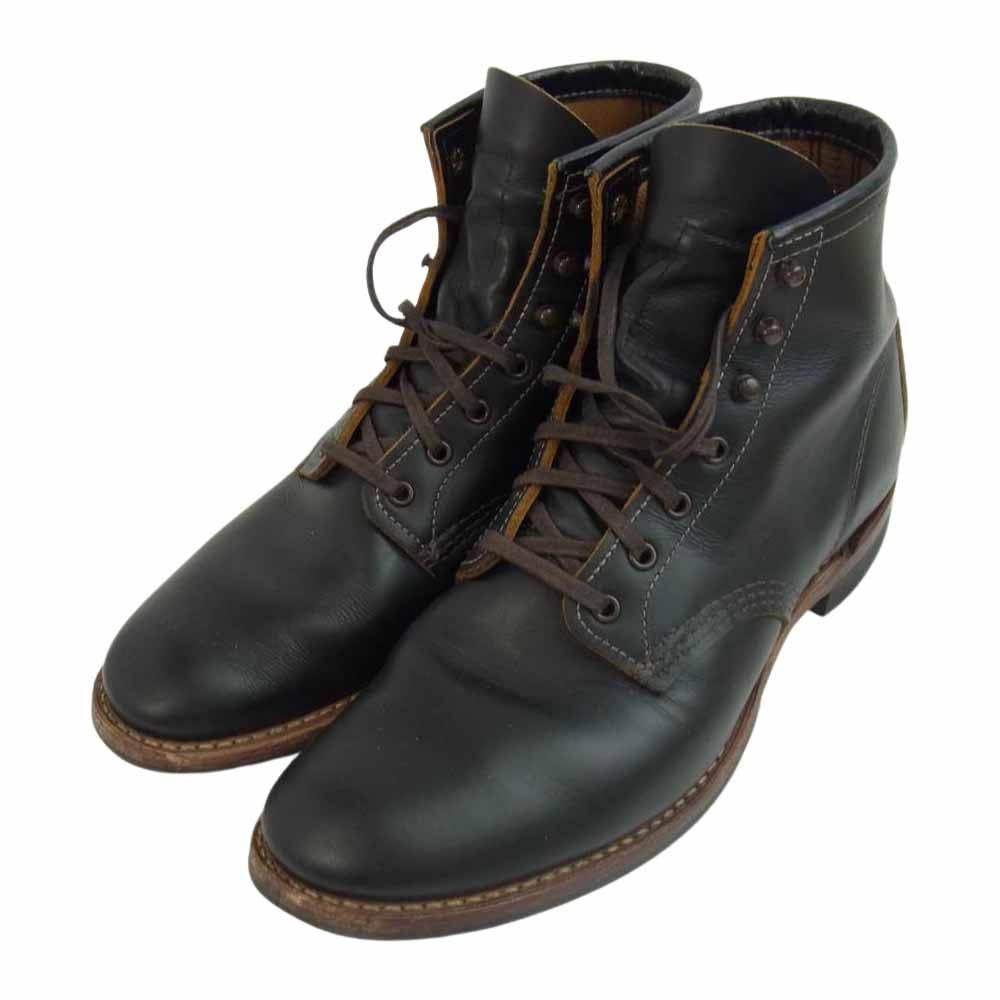 RED WING レッドウィング 9060 BECKMAN FLATBOX 茶芯 ベックマン フラットボックス ブーツ ブラック系 US9【中古】