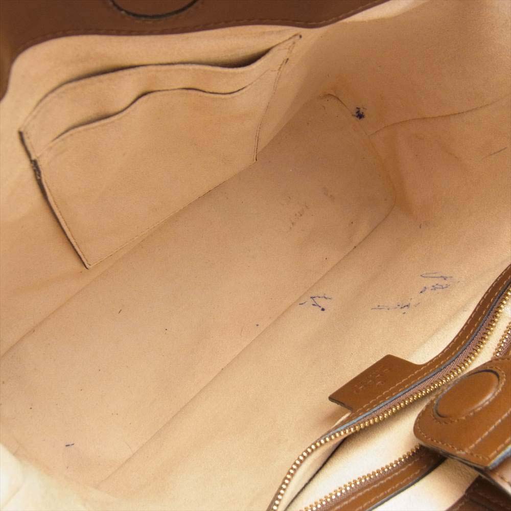 GUCCI グッチ 473387 GG Supreme Monogram Small Tote スプリーム モノグラム レザー 2WAY バッグ ブラウン系【中古】