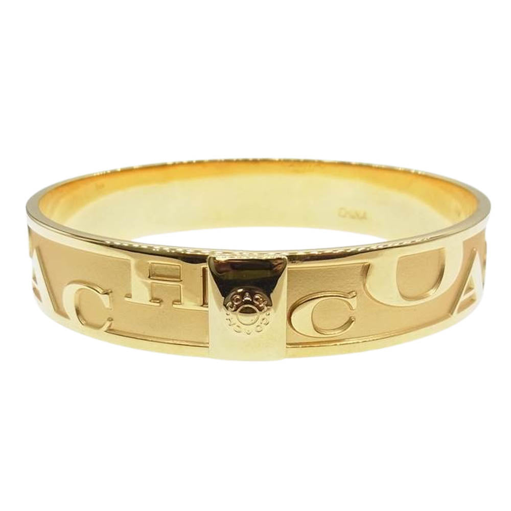 COACH コーチ ロゴ バングル ゴールド系【中古】