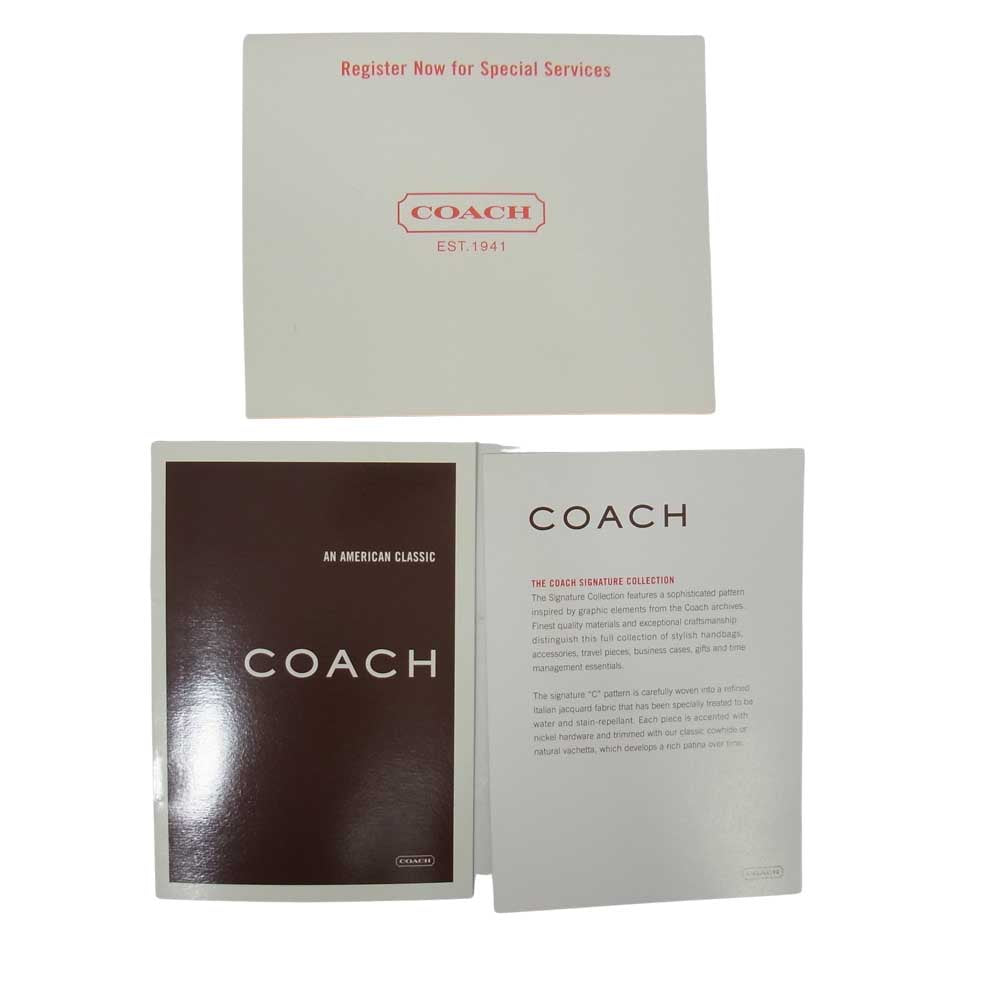 COACH コーチ 1847 スクリブルステッチポケットサッチェル バッグ グリーン系【中古】