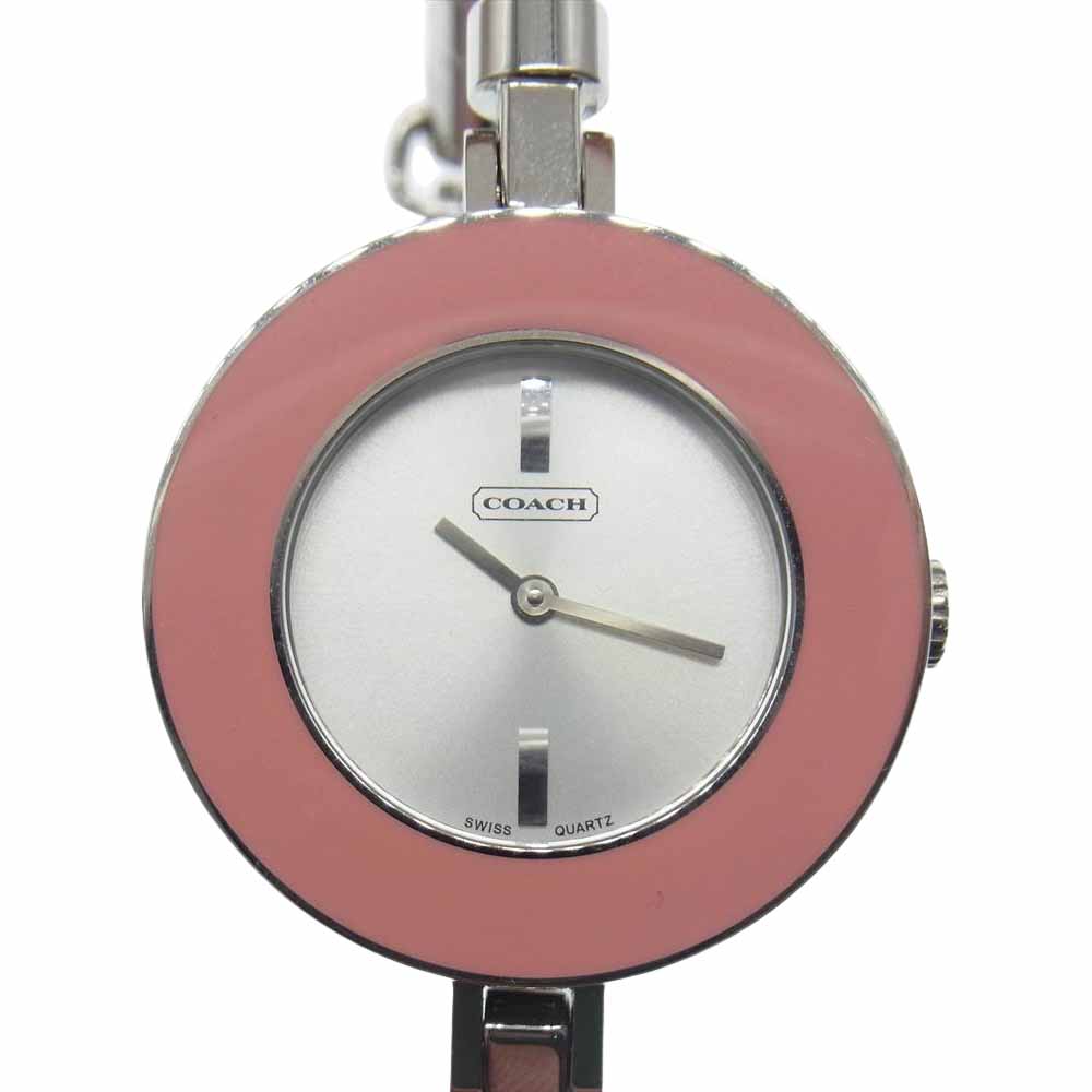 COACH コーチ 0289 チェンジベゼル 時計 ピンク系【中古】