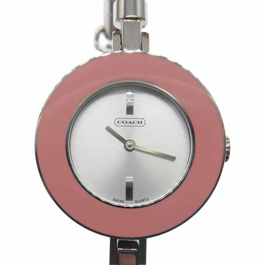 COACH コーチ 0289 チェンジベゼル 時計 ピンク系【中古】