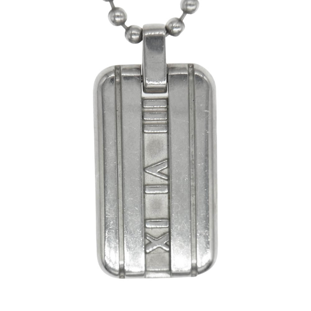 TIFFANY&Co. ティファニー アトラス プレート ネックレス シルバー系【中古】