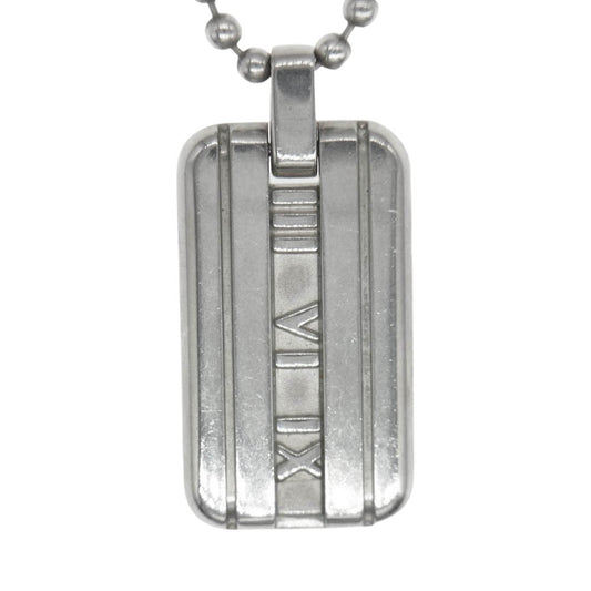 TIFFANY&Co. ティファニー アトラス プレート ネックレス シルバー系【中古】