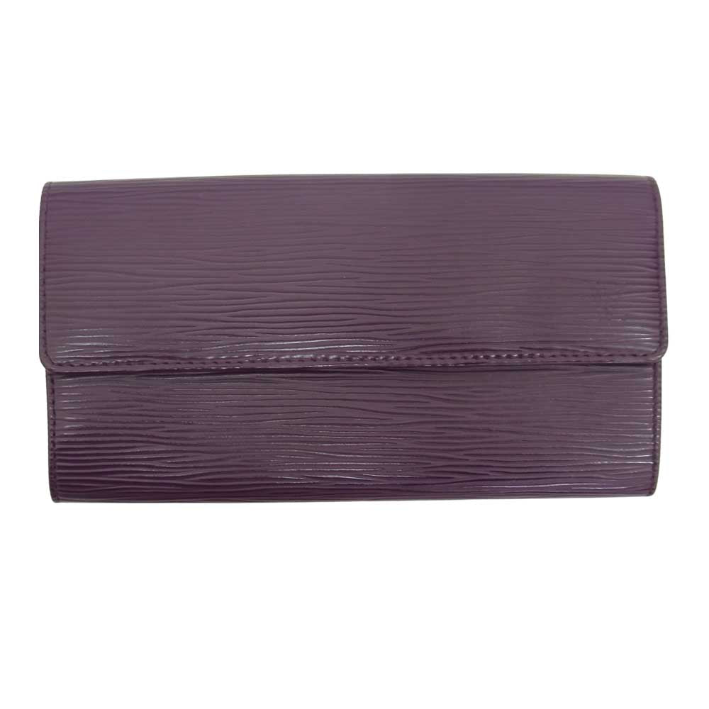 LOUIS VUITTON ルイ・ヴィトン M6374K エピ ポルトフォイユ サラ 長財布 パープル系【美品】【中古】