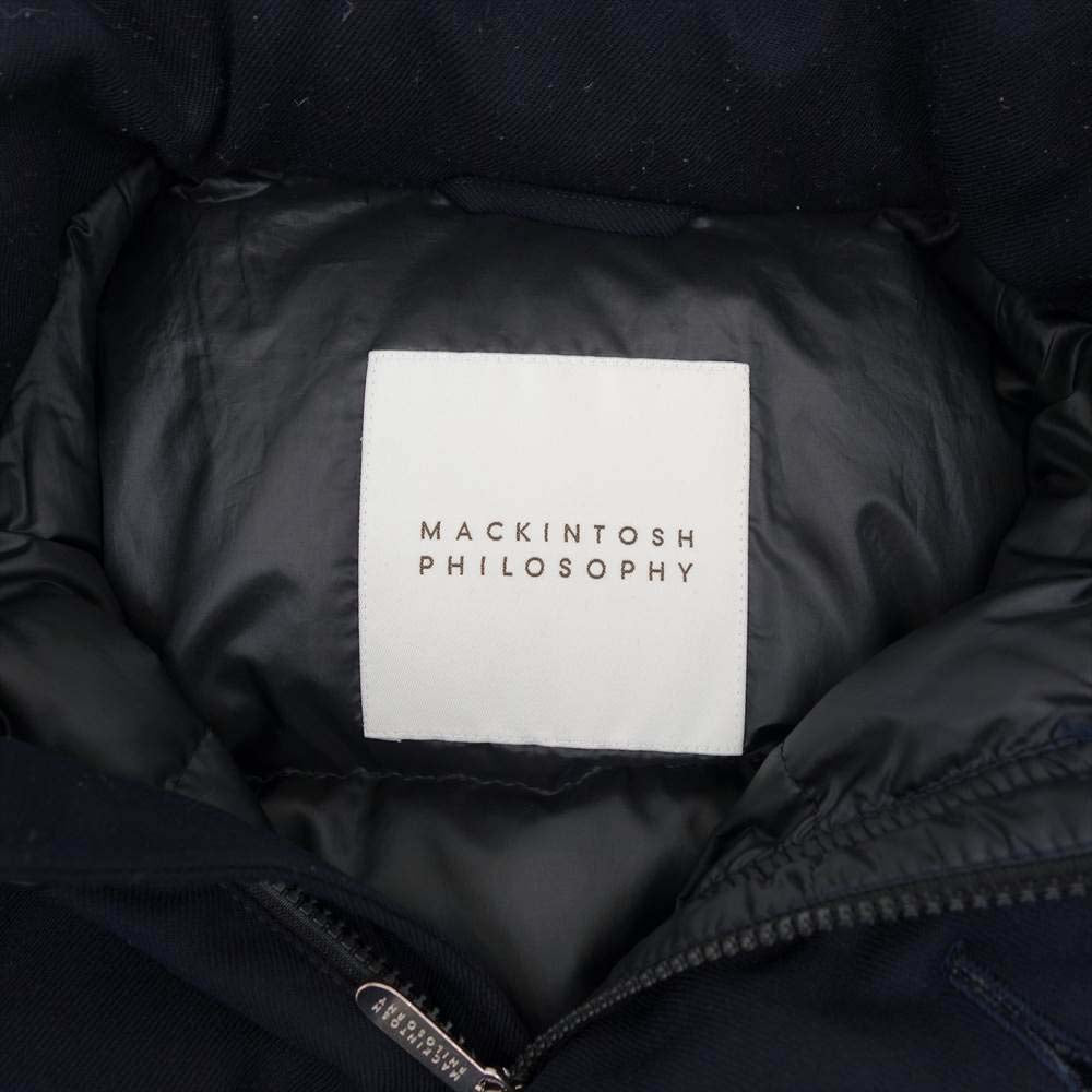 Mackintosh マッキントッシュ PHILOSOPHY H1F36-841-29 ウール ダウンジャケット ダークネイビー系 38【中古】