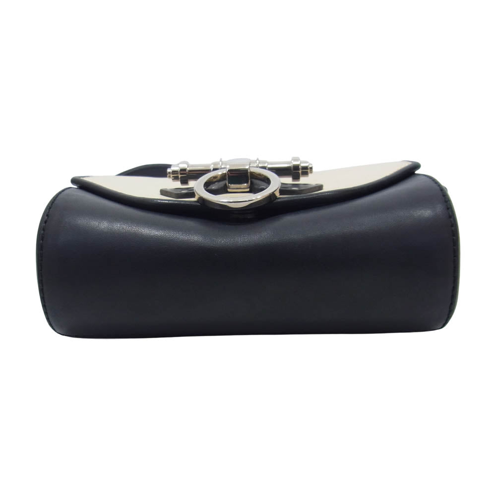 GIVENCHY ジバンシィ Lambskin Obsedia Shoulder Bag ラムスキン オブゼディア レザー ショルダー バッグ ブラック系【中古】