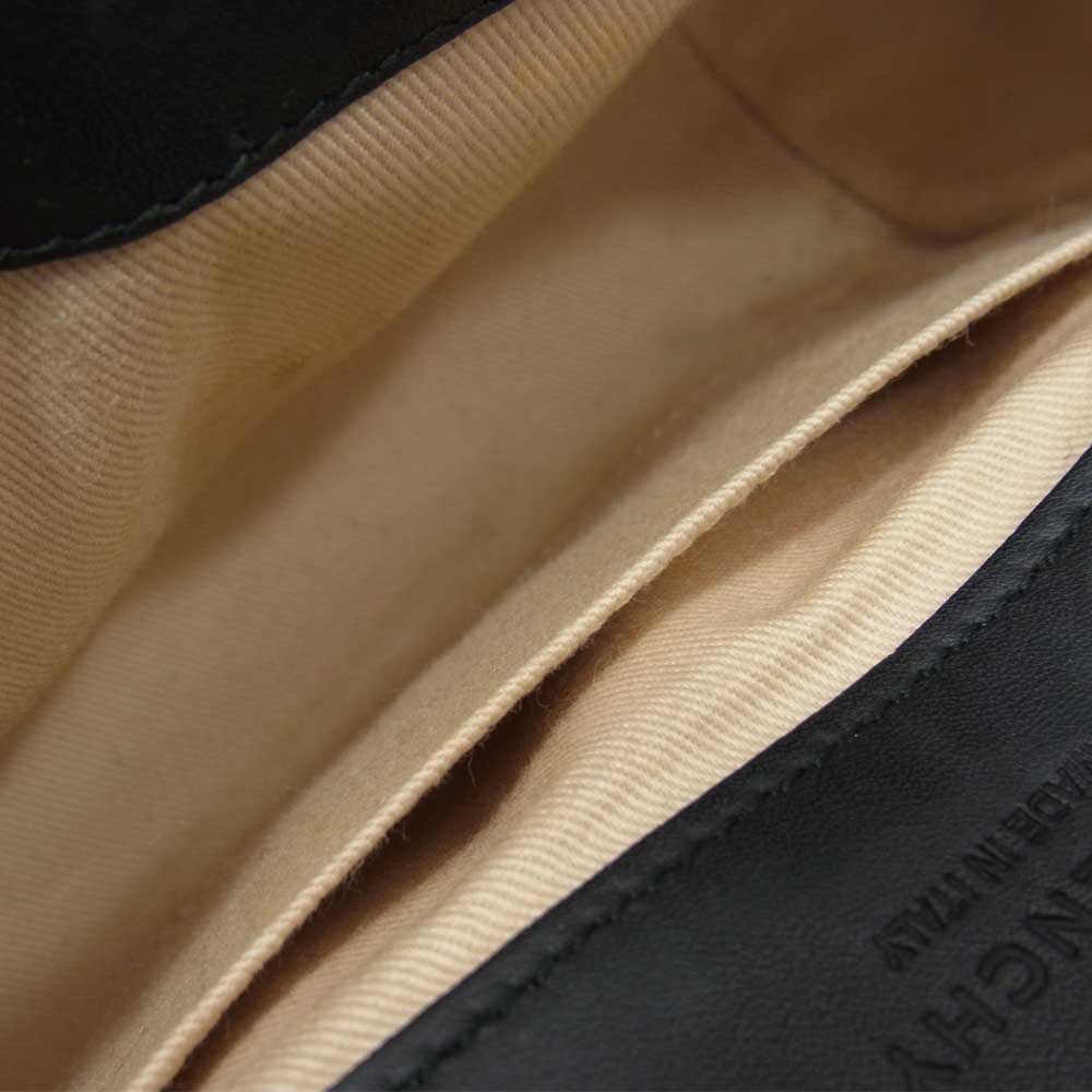 GIVENCHY ジバンシィ Lambskin Obsedia Shoulder Bag ラムスキン オブゼディア レザー ショルダー バッグ ブラック系【中古】