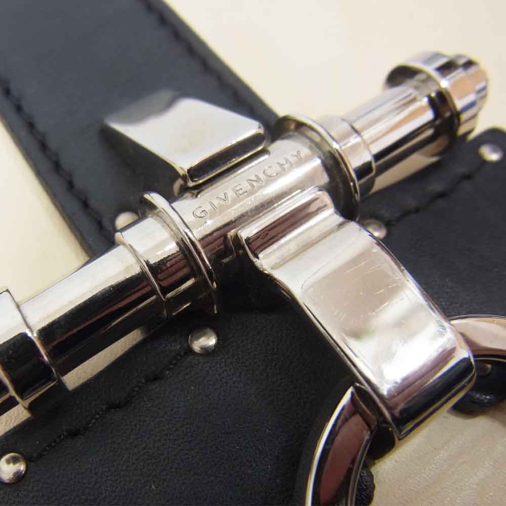 GIVENCHY ジバンシィ Lambskin Obsedia Shoulder Bag ラムスキン オブゼディア レザー ショルダー バッグ ブラック系【中古】