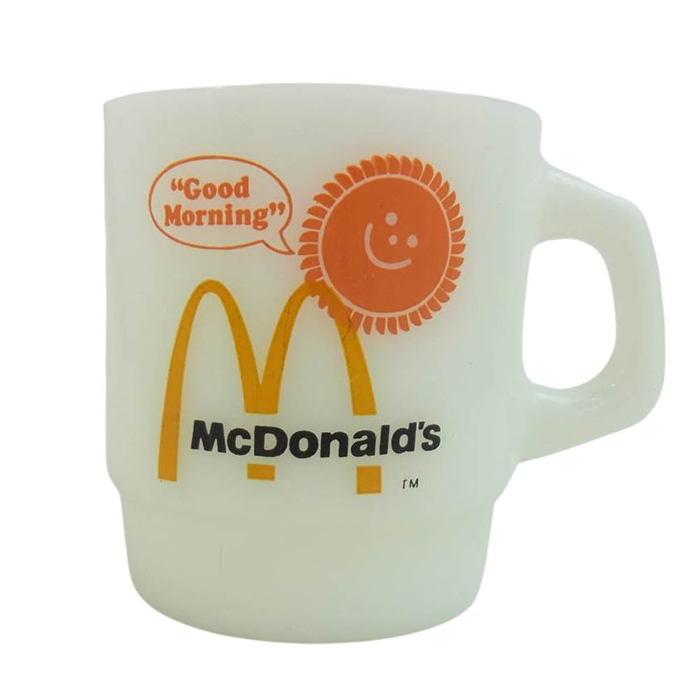 ファイヤーキング 60年代後期 マクドナルド スタッキングマグ ホワイト系【中古】