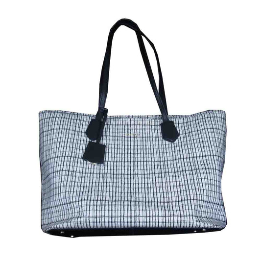 COLE HAAN コールハーン U01058 Abbot Large Toto アボット レザー トートバッグ ホワイト系【中古】
