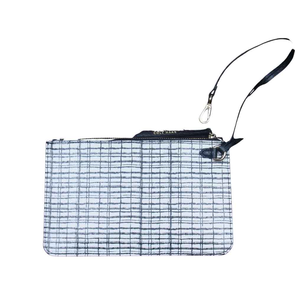 COLE HAAN コールハーン U01058 Abbot Large Toto アボット レザー トートバッグ ホワイト系【中古】