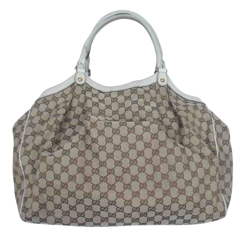 GUCCI グッチ 211943 GGキャンバス スーキー トート バッグ ベージュ系【中古】