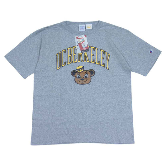 Champion チャンピオン C5-T305 プリント Ｔシャツ グレー系 L【新古品】【未使用】【中古】
