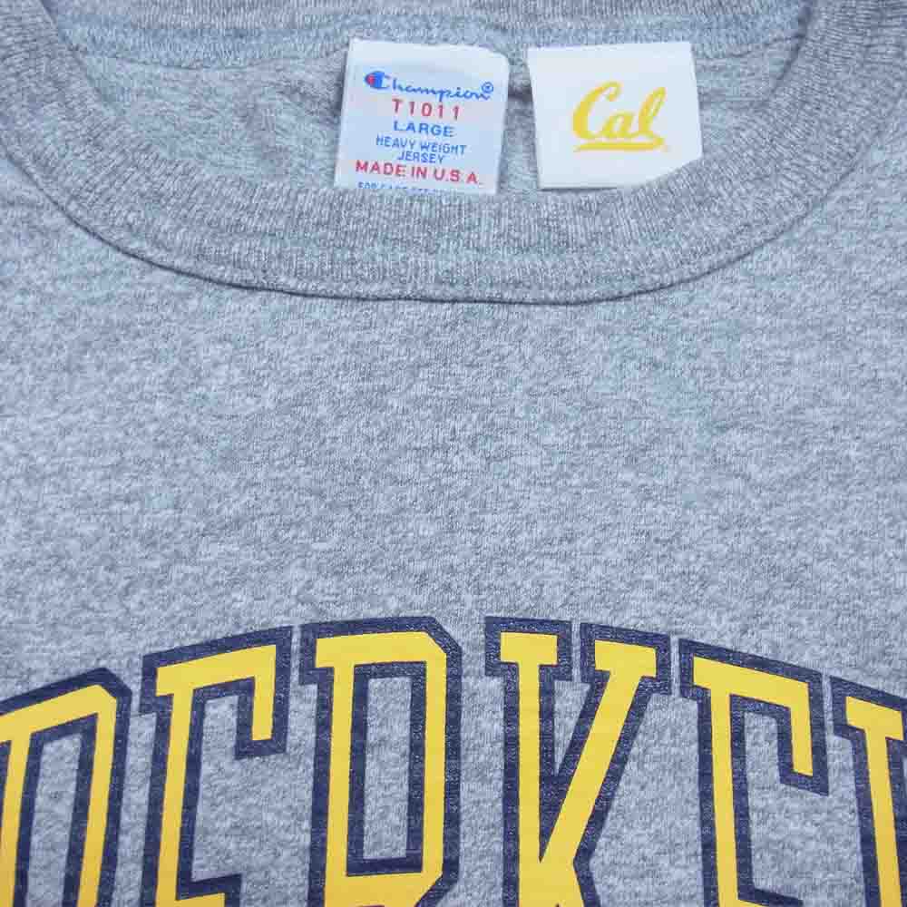 Champion チャンピオン C5-T305 プリント Ｔシャツ グレー系 L【新古品】【未使用】【中古】