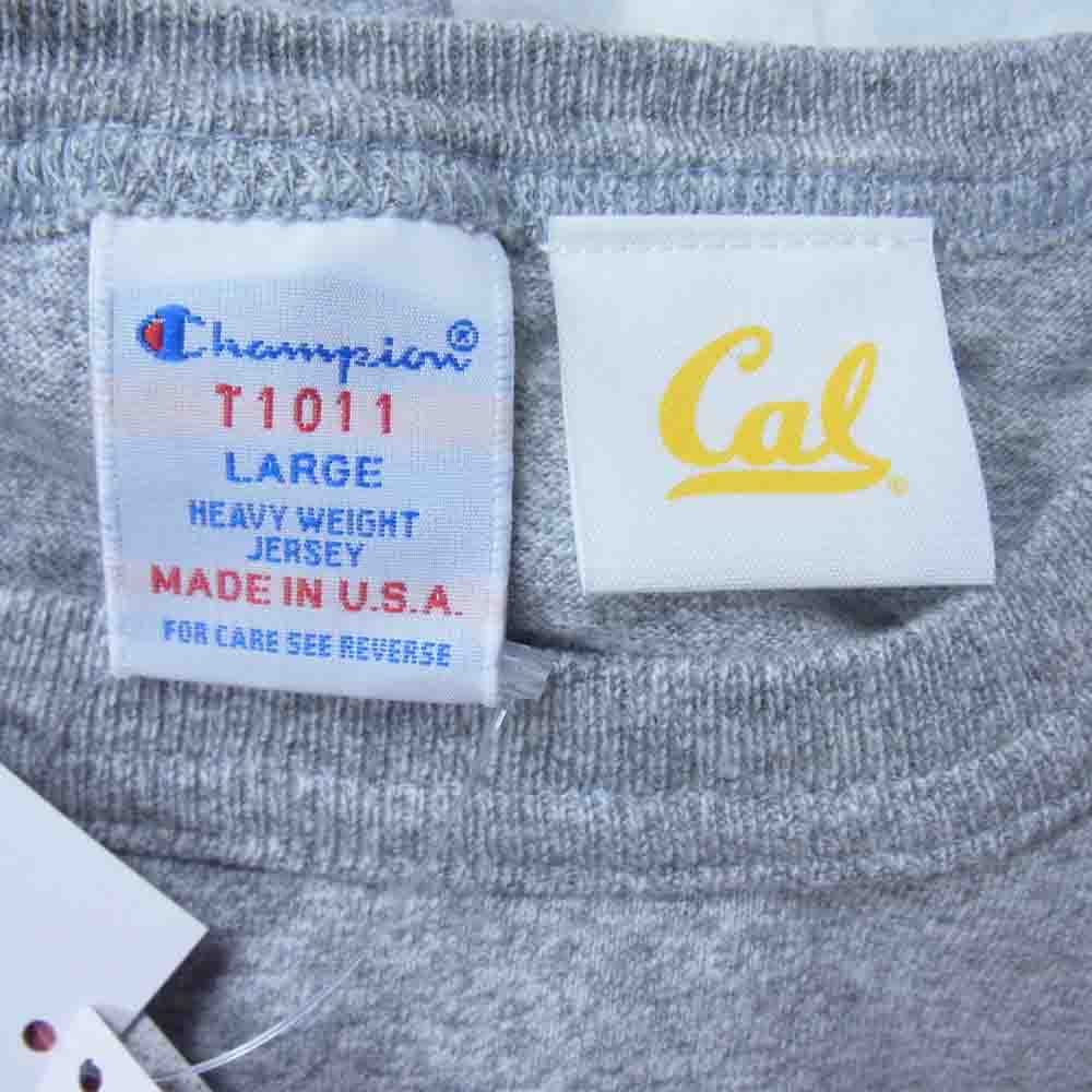 Champion チャンピオン C5-T305 プリント Ｔシャツ グレー系 L【新古品】【未使用】【中古】