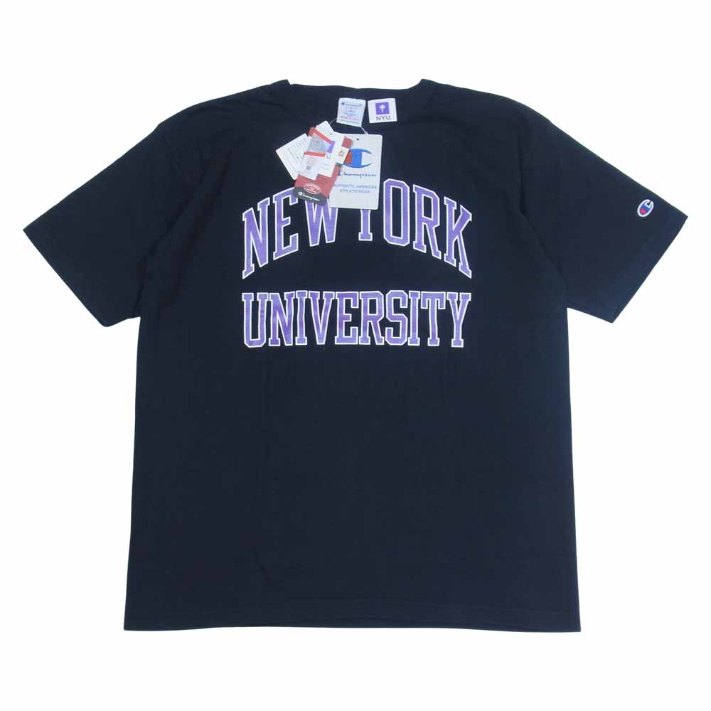 Champion チャンピオン C5-T301 プリント 半袖Tシャツ ブラック系 L【新古品】【未使用】【中古】