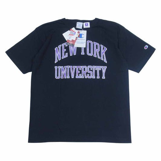 Champion チャンピオン C5-T301 プリント 半袖Tシャツ ブラック系 L【新古品】【未使用】【中古】