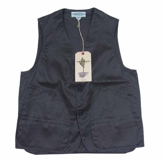 SASAFRAS ササフラス SF-191500 LANDSCAPER VEST ランドスケーパー ベスト チャコール系 S【新古品】【未使用】【中古】