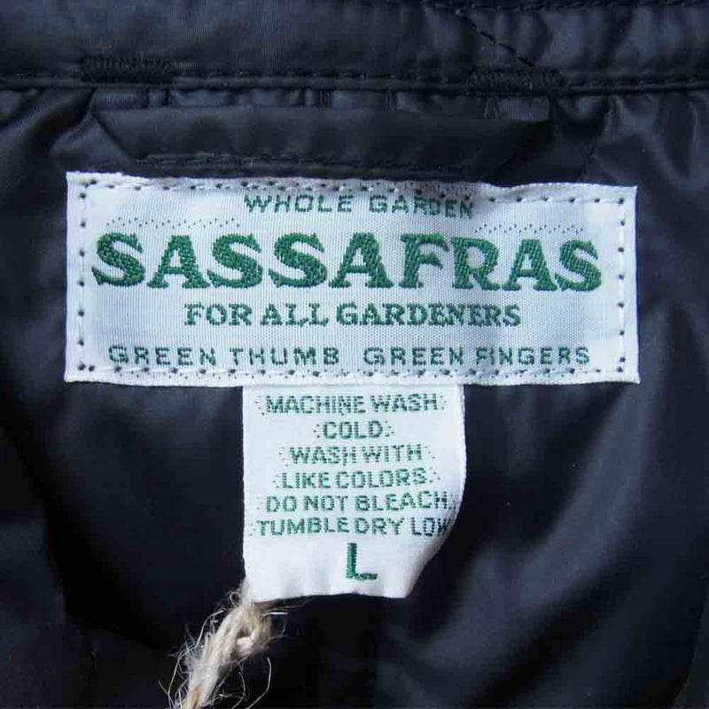 SASAFRAS ササフラス SF-211846 Transplant Jacket トランスプラント キルティング ジャケット ブラック系 L【新古品】【未使用】【中古】