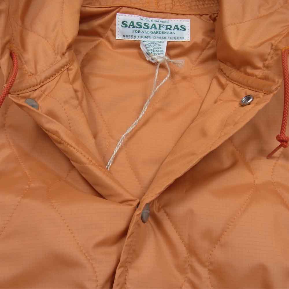 SASAFRAS ササフラス SF-211847 Gardener Bud Breaker ガーデナー バド ブレ―ヤー キルティング フード ジャケット オレンジ系 L【新古品】【未使用】【中古】
