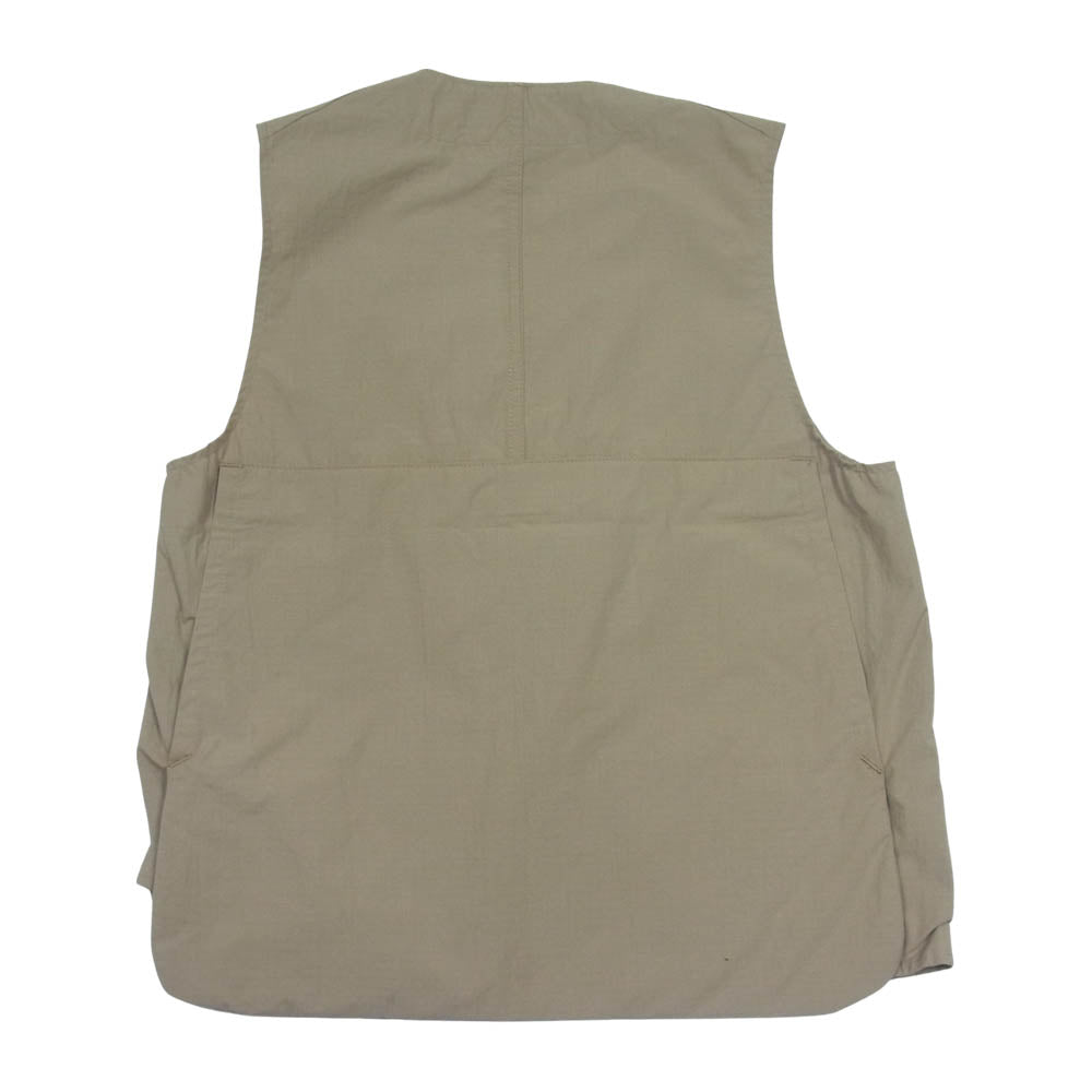 SASAFRAS ササフラス SF-211755 Landscaper Vest ランドスケーパー リップストップ ベスト ベージュ系 S【新古品】【未使用】【中古】