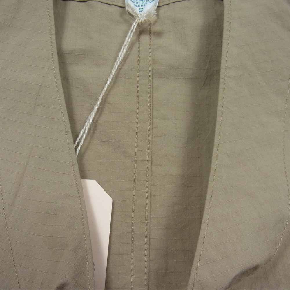 SASAFRAS ササフラス SF-211755 Landscaper Vest ランドスケーパー リップストップ ベスト ベージュ系 S【新古品】【未使用】【中古】