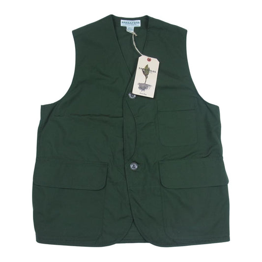 SASAFRAS ササフラス SF-211754 GARDEN TOUGH VEST ガーデン タフ ベスト カーキ系 XL【新古品】【未使用】【中古】