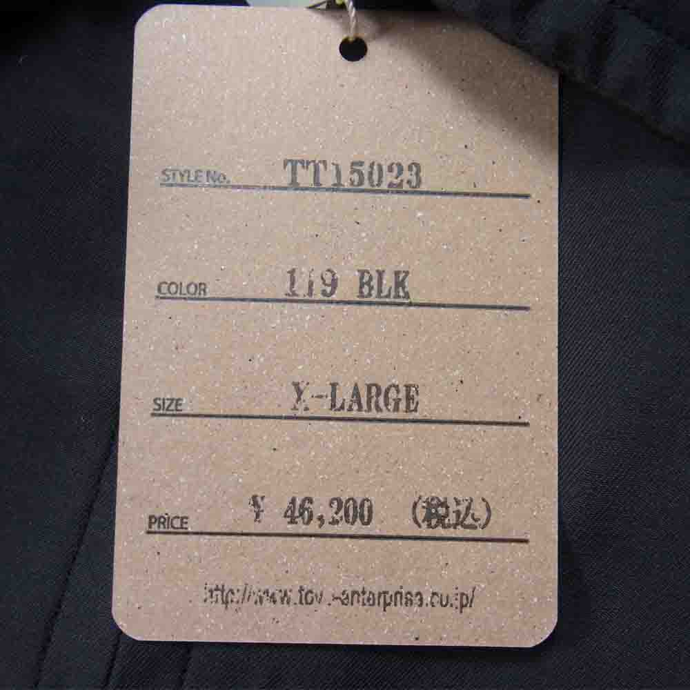 TAILOR TOYO テイラー東洋 TT15023 60年モデル復刻 Vietnam Jacket VIETNAM MAP ベトナム ジャケット ベトジャン ブラック系 XL【新古品】【未使用】【中古】