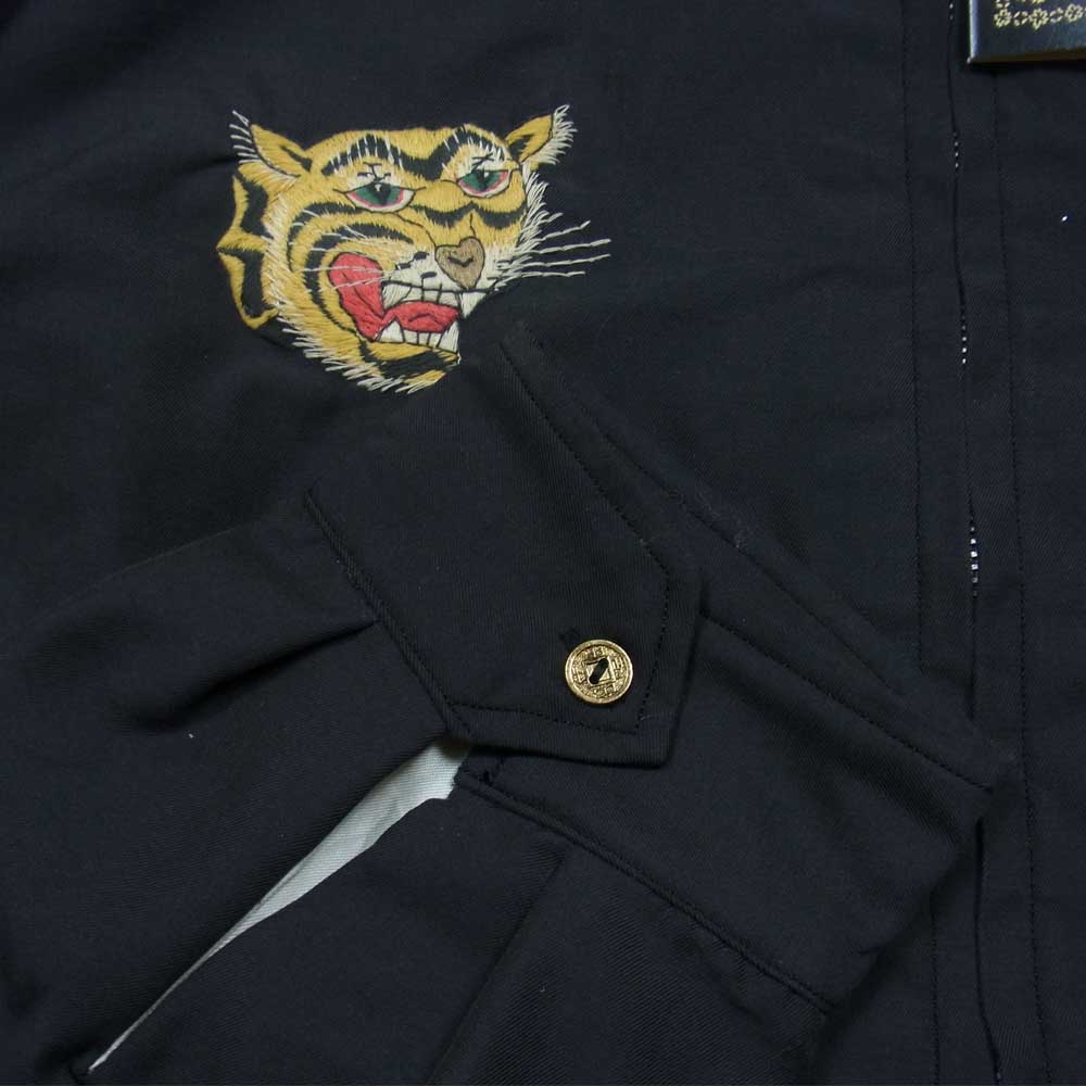 TAILOR TOYO テイラー東洋 TT15023 60年モデル復刻 Vietnam Jacket VIETNAM MAP ベトナム ジャケット ベトジャン ブラック系 XL【新古品】【未使用】【中古】