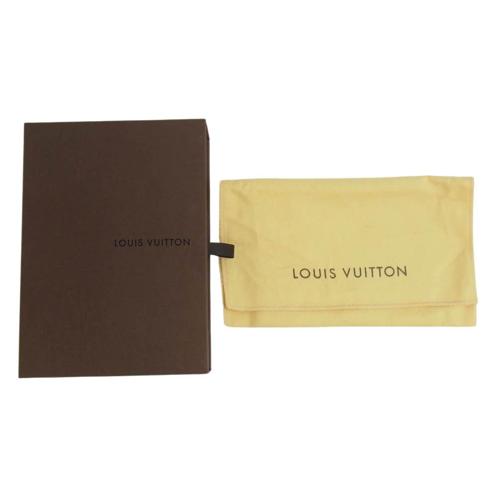 LOUIS VUITTON ルイ・ヴィトン M61736 モノグラム ポルトフォイユ トレゾール L字ファスナー 財布 ダークブラウン系【中古】
