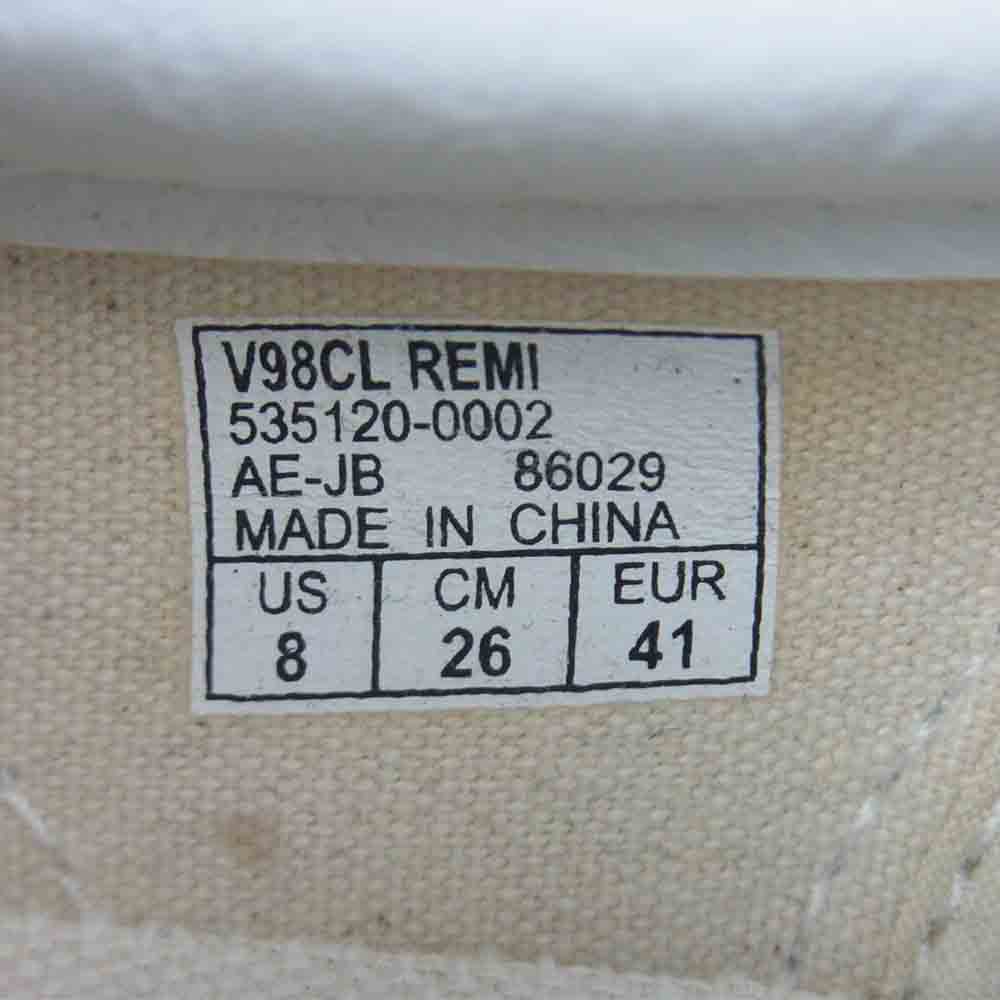 VANS バンズ REMI RELIFE 535120-0002 総柄 スリッポン シューズ ホワイト系 ブラック系 26cm【中古】