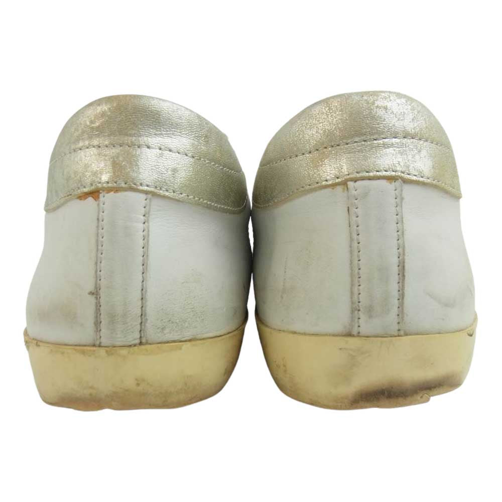 フィリップモデル レザー ローカット スニーカー シューズ ホワイト系 41【中古】