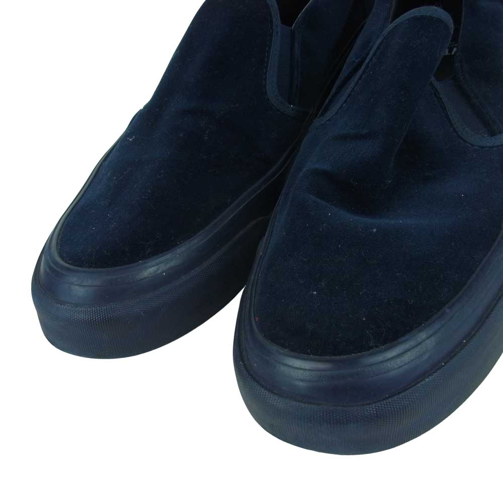 WTAPS ダブルタップス 151MSDT-FW03 SHOES COTTON VELVETEEN SLIP ON スリッポン シューズ ダークネイビー系 US8【中古】