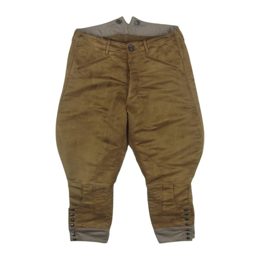 BLACK SIGN ブラックサイン フェイク スウェード ジョッパーズ パンツ 日本製 ブラウン系 32【中古】