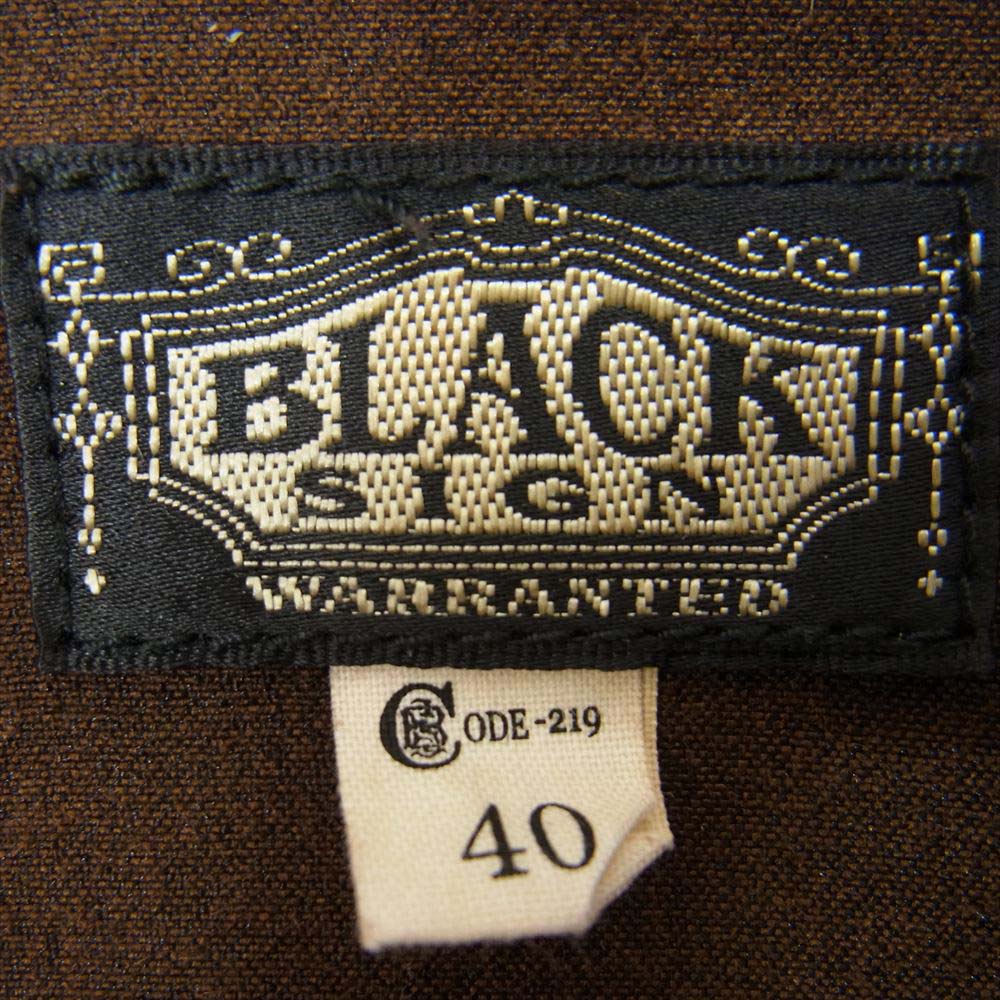 BLACK SIGN ブラックサイン Swindler Suede Lace-up Plain Shirt フェイク スウェード レースアップ プレーン プルオーバー シャツ ブラウン系 40【中古】