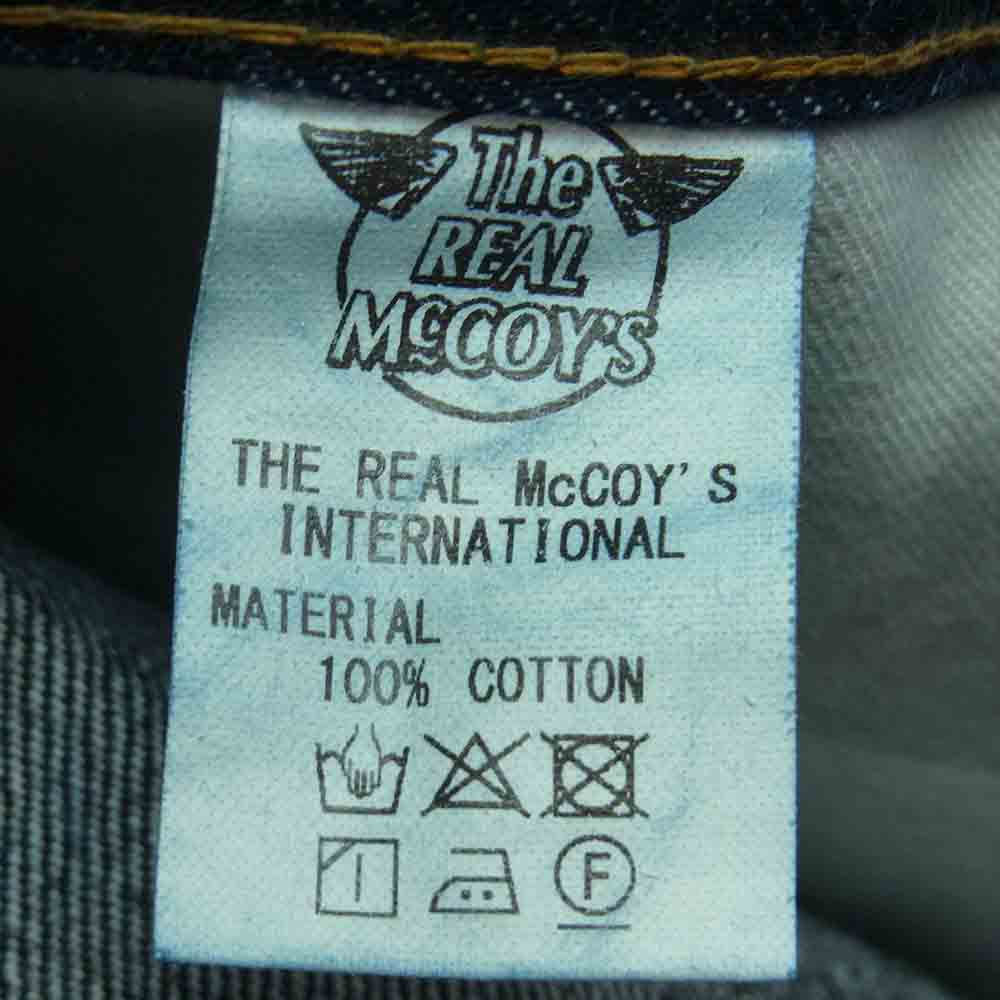 The REAL McCOY'S ザリアルマッコイズ JOE McCOY ジョーマッコイ 991 デニム パンツ 日本製 インディゴブルー系 W31 L36【中古】