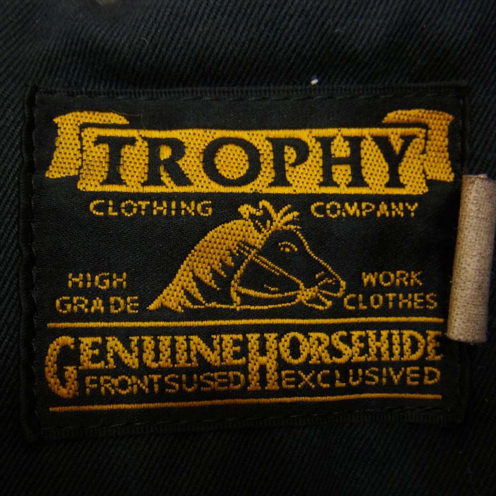 トロフィークロージング ホースハイド レザー ライダース ジャケット ブラウン系 42【中古】