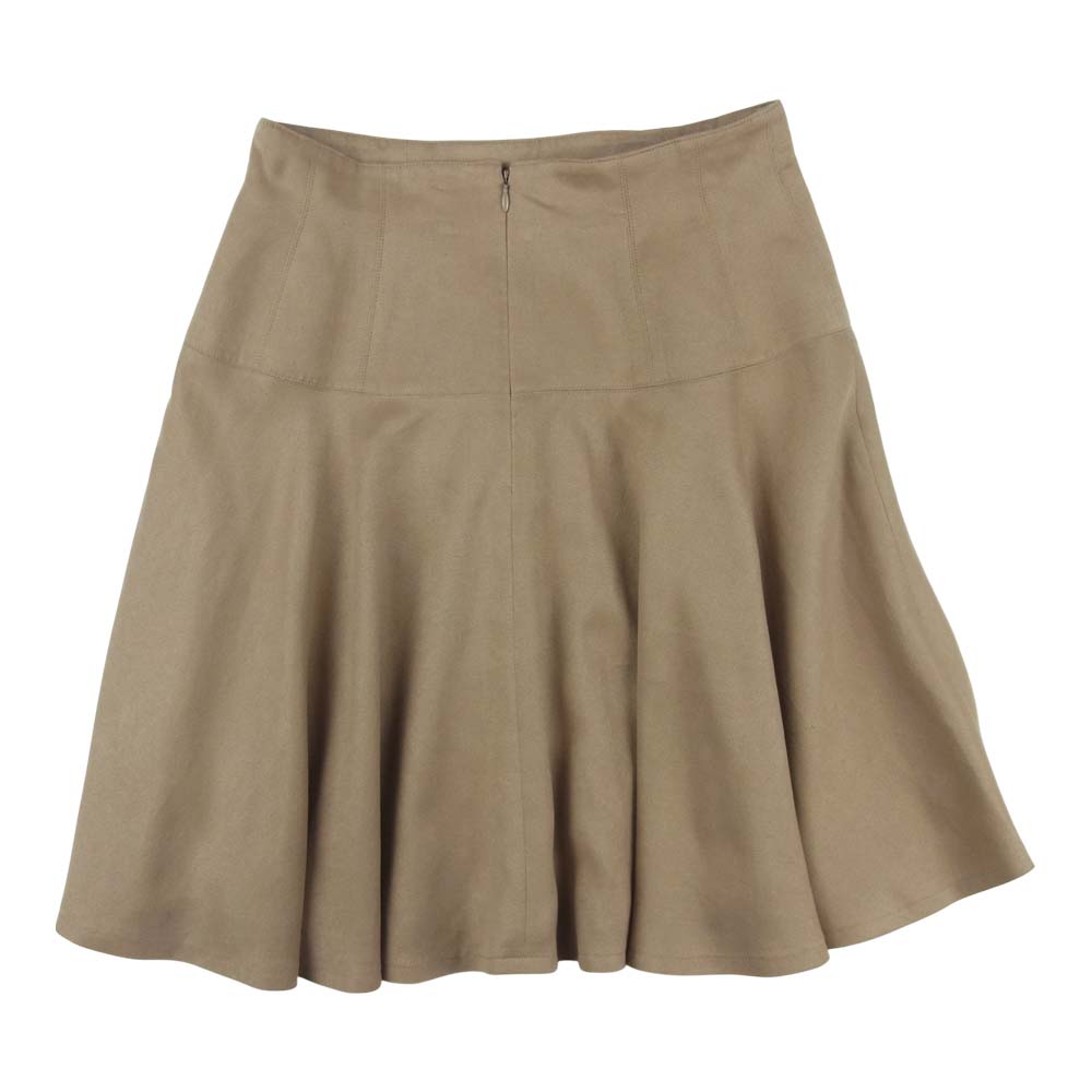 Christian Dior クリスチャンディオール KPN6G2900 フレア スカート ポリエステル キュプラ ベージュ系【中古】