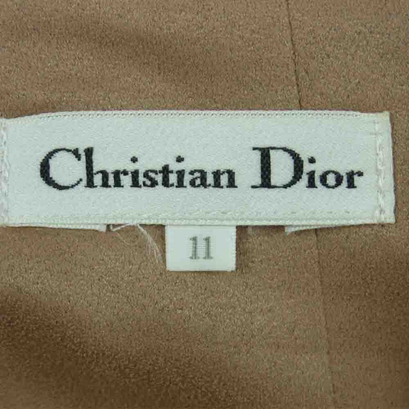 Christian Dior クリスチャンディオール KPN6G2900 フレア スカート ポリエステル キュプラ ベージュ系【中古】