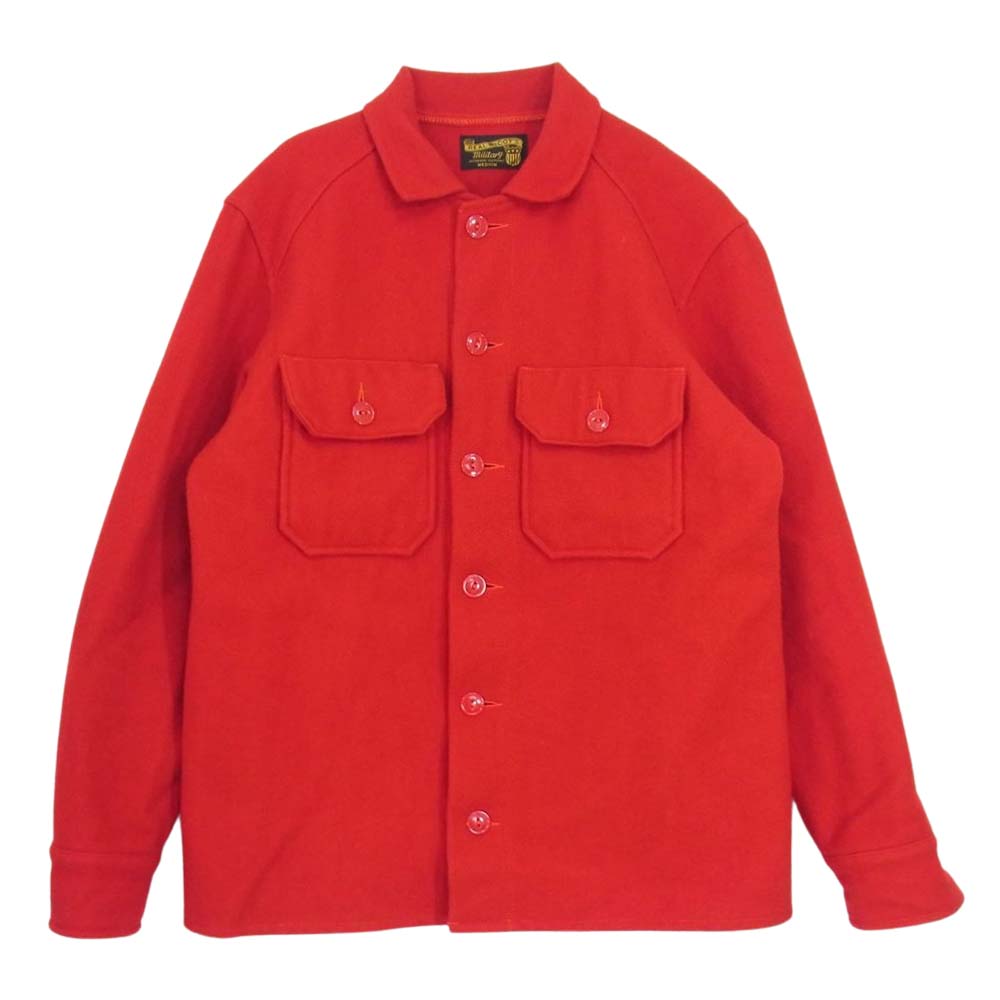The REAL McCOY'S ザリアルマッコイズ ウール ミリタリー シャツ ジャケット レッド系 M【中古】