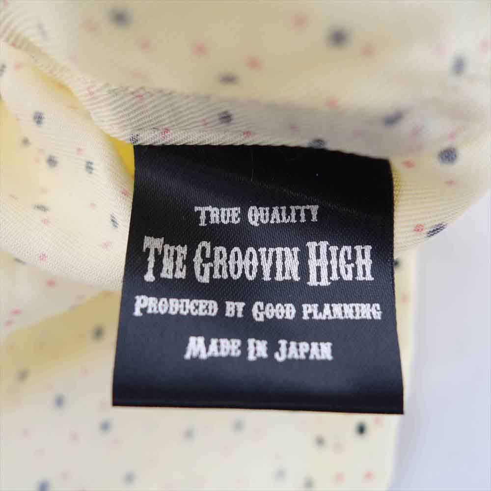 グルービンハイ レーヨン ドット 開襟 オープンカラー 長袖シャツ ベージュ系 M【中古】