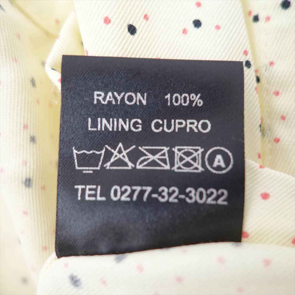 グルービンハイ レーヨン ドット 開襟 オープンカラー 長袖シャツ ベージュ系 M【中古】