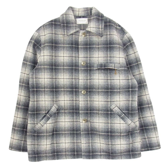 The REAL McCOY'S ザリアルマッコイズ ウール オンブレチェック カバーオール ジャケット グレー系 M【中古】