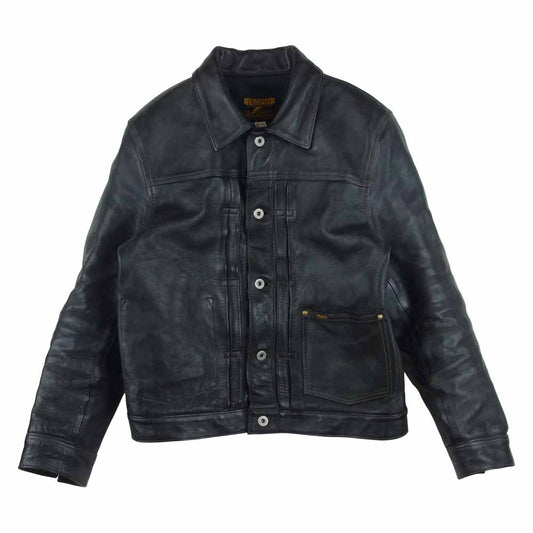 トロフィークロージング 1st タイプ ホースハイド レザー ジャケット ブラック系 40【中古】