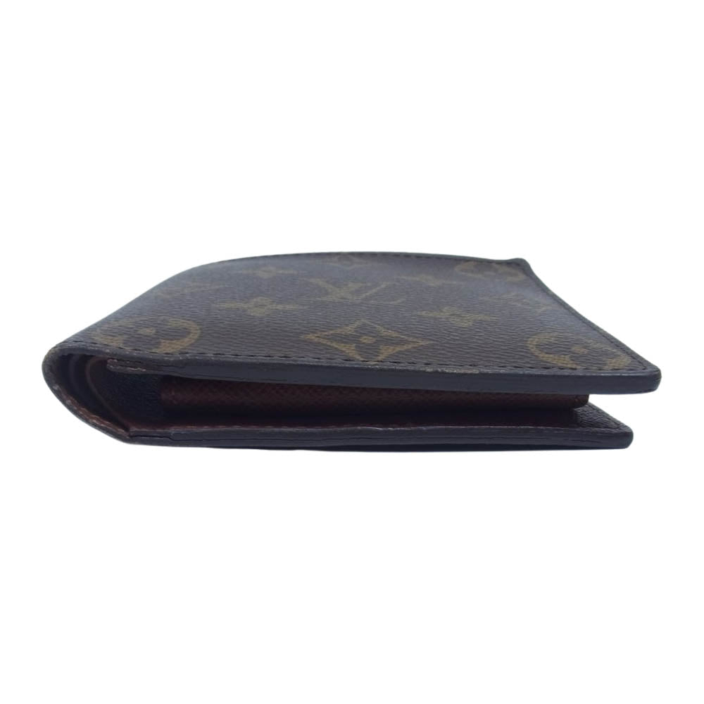 LOUIS VUITTON ルイ・ヴィトン M61675 モノグラム ポルトフォイユ マルコ 2つ折り 財布 ブラウン系【中古】