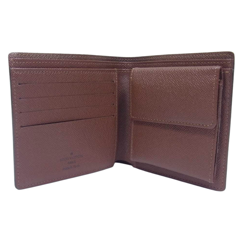 LOUIS VUITTON ルイ・ヴィトン M61675 モノグラム ポルトフォイユ マルコ 2つ折り 財布 ブラウン系【中古】